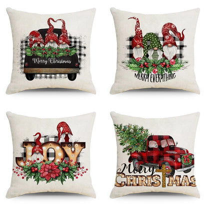 Christmas Combination Pillow Case New Home Sofa Decoration Cushion Pillow Case Manufacturers