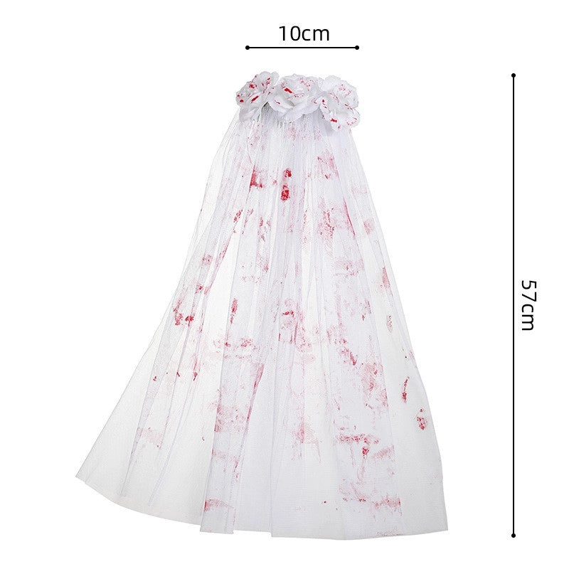 Halloween Funny Flower Skull Plastic Party Costume Props