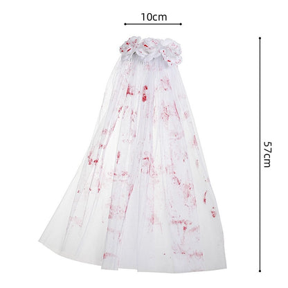 Halloween Funny Flower Skull Plastic Party Costume Props