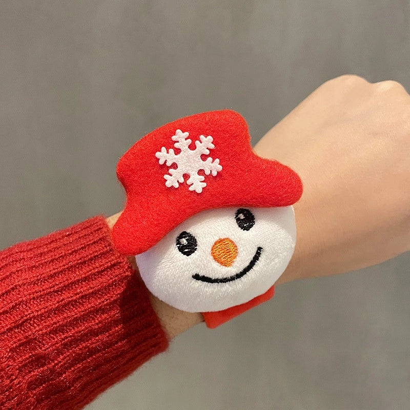 Christmas Cute Santa Claus Elk Alloy Fleece Cloth Tape Holiday Family Gathering Party Party Accessories