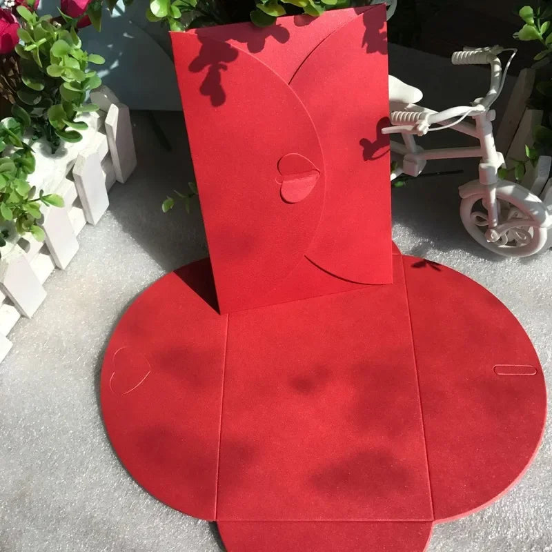 15.5*10.5cm Large Love Buckle Pearlescent Envelope High-grade Thick Postcard Storage Envelope