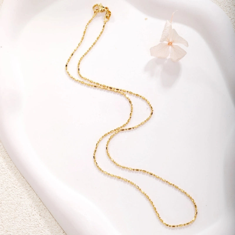 Sweet Water Droplets Heart Shape Gold Plated Artificial Crystal Copper Necklace