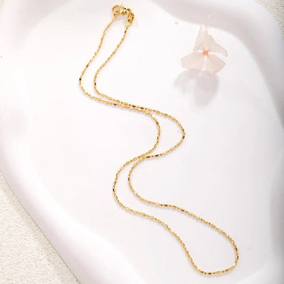 Sweet Water Droplets Heart Shape Gold Plated Artificial Crystal Copper Necklace