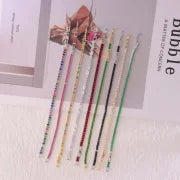 IG Style French Style Classic Style Geometric 304 Stainless Steel Titanium Steel 18K Gold Plated Zircon Bracelets In Bulk