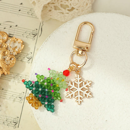Christmas Gift Keychain Pendant Practical Car Key Christmas Tree Ornament Phone Chain