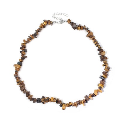Vacation Irregular Geometric Natural Stone Crystal Handmade Necklace