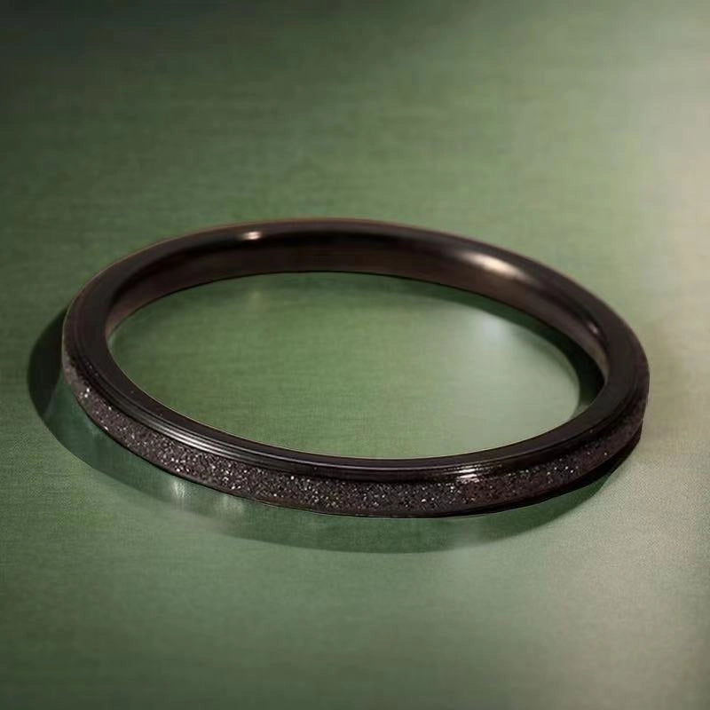 Elegant Minimalist Geometric Titanium Steel Plating Rings