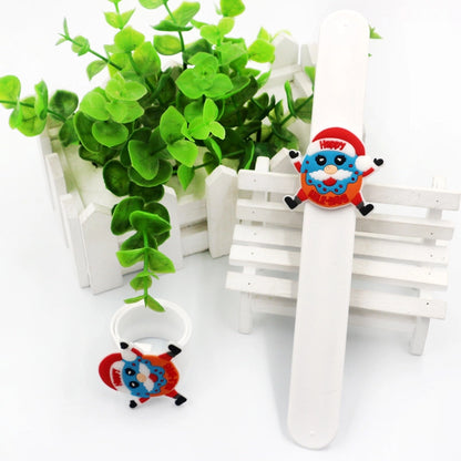 Christmas Cartoon Style Santa Claus Elk Silica Gel Festival