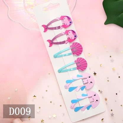 Christmas Cartoon Style Kid'S Animal Christmas Tree Fruit Metal Stoving Varnish Hair Clip