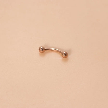 Classic Style Ball Pure Titanium Plating 18k Gold Plated Lip Stud Eyebrow Nails Ear Studs