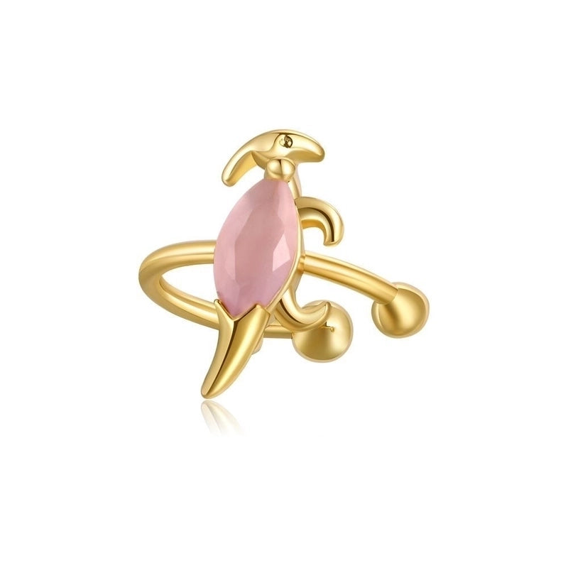 Fashion Dinosaur Copper Artificial Gemstones Earrings