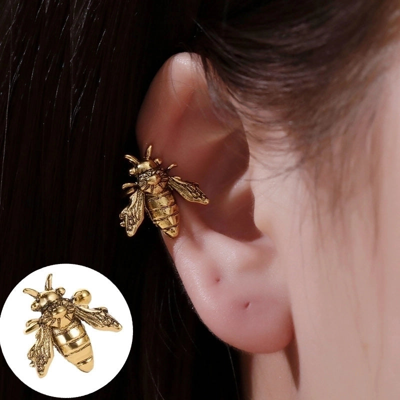 1 Piece Minimalist Commute Geometric Inlay Copper Zircon Ear Cuffs