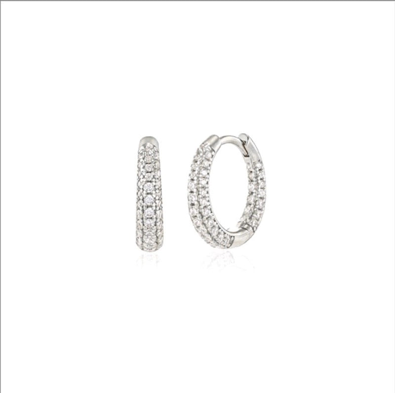 1 Pair IG Style Minimalist Geometric Inlay Copper Zircon Gold Plated Earrings