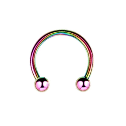 Classic Style Solid Color Stainless Steel Nose Ring In Bulk