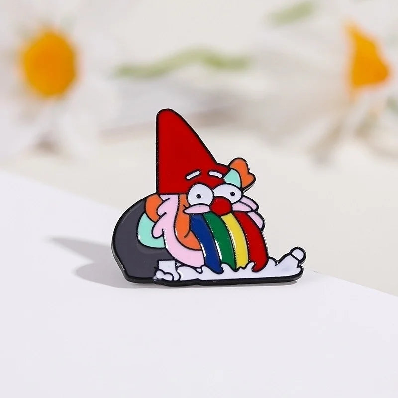 Cartoon Style Pin Santa Claus Alloy Enamel Unisex Brooches