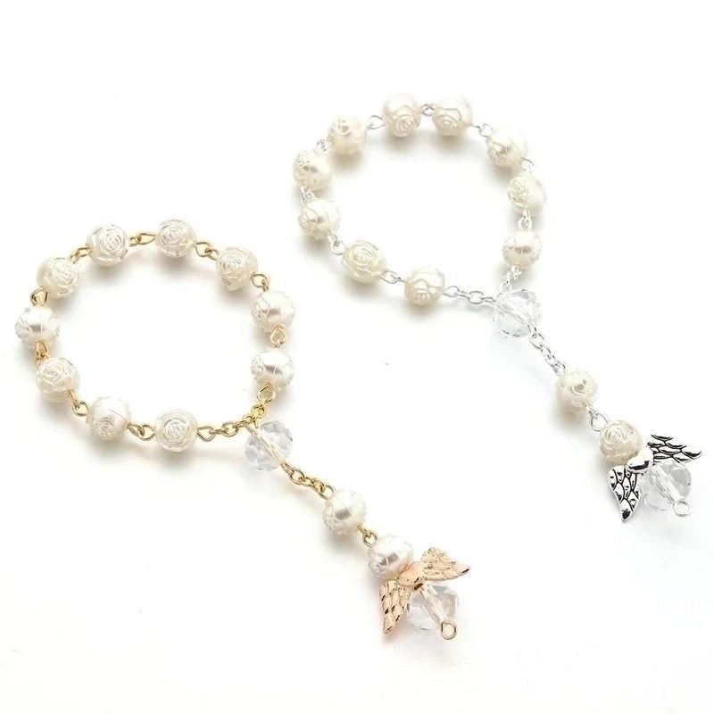 Minimalist Cross Imitation Pearl Beaded Bracelets