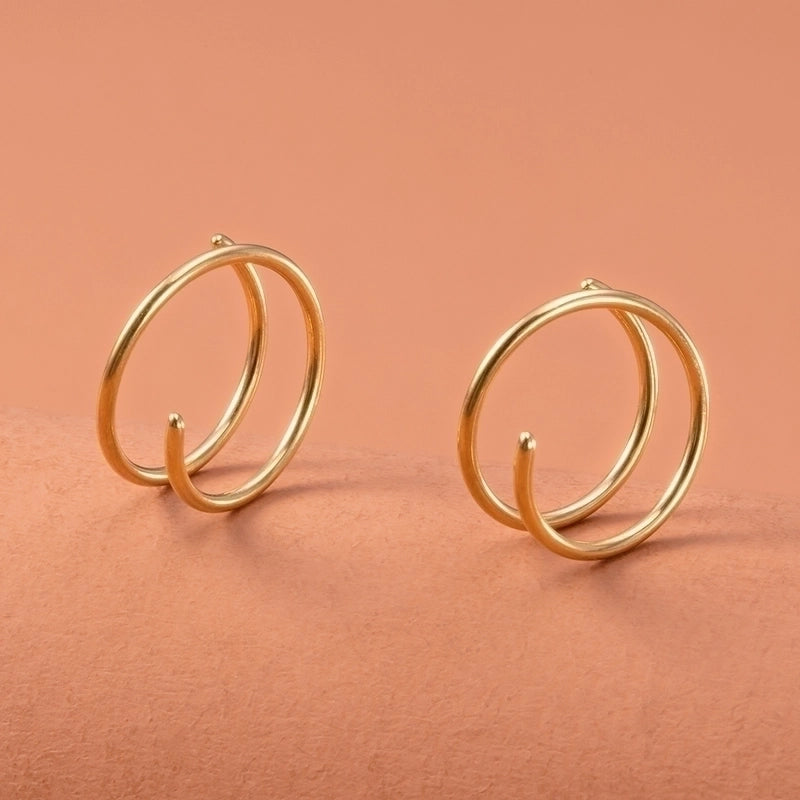 Minimalist Solid Color Stainless Steel Plating Nose Ring 1 Piece