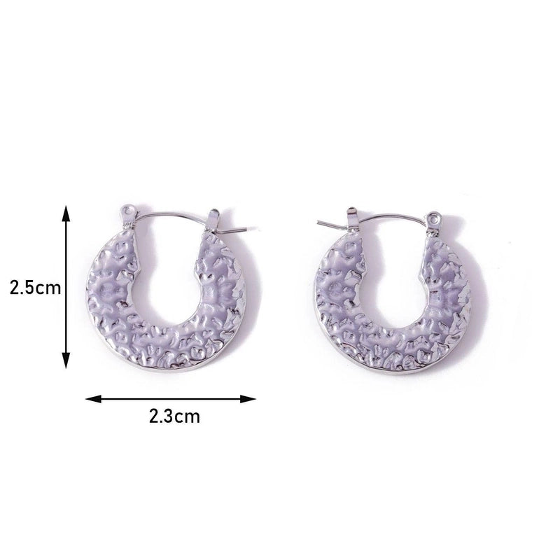 1 Pair Minimalist Geometric 304 Stainless Steel 18K Gold Plated Earrings