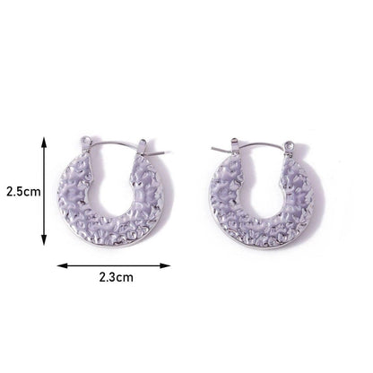 1 Pair Minimalist Geometric 304 Stainless Steel 18K Gold Plated Earrings