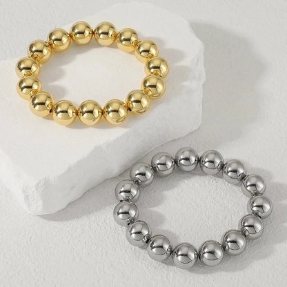 Copper Beaded Plating Geometric Bracelets