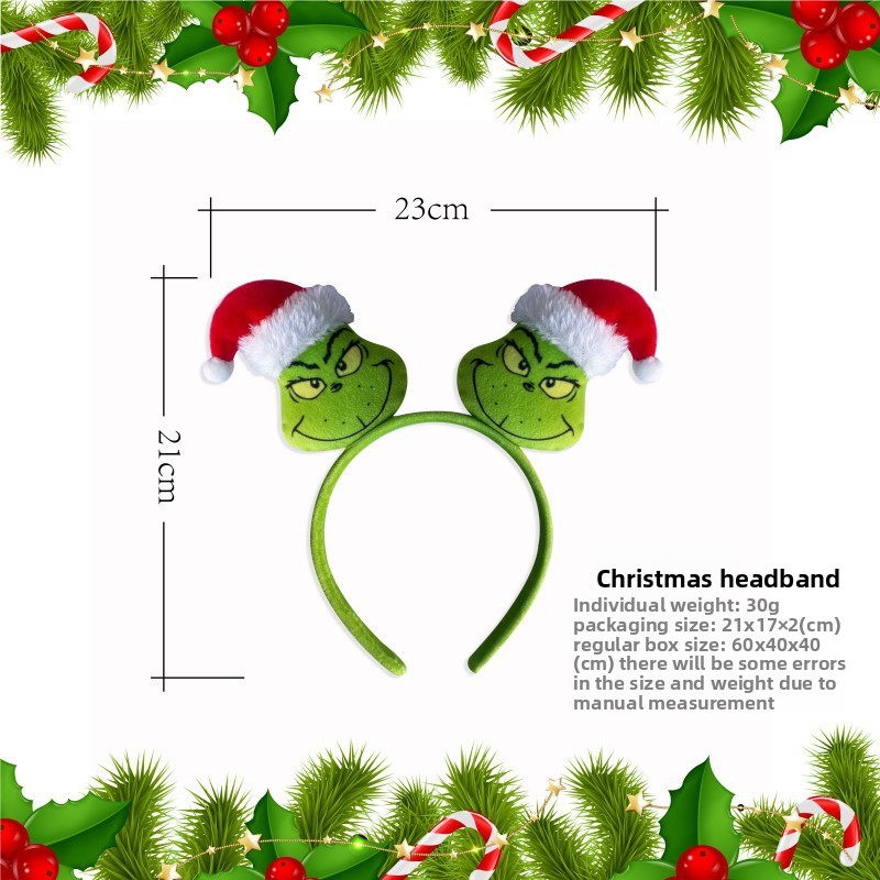 Christmas Costume Party Headband Christmas Party Holiday Children's Hairband Costume Ear Hairband