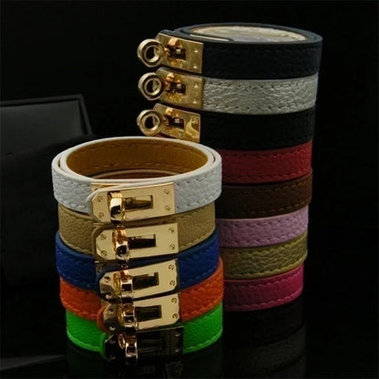 Copper Hip-Hop Retro Patchwork Solid Color Bangle