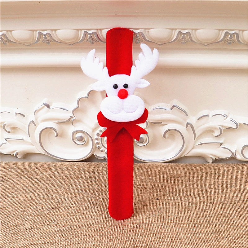 Luminous Style Christmas Small Gifts For Children Christmas Creative Gift With Lights Old Man Snowman Slap Bracelet Pop Bracelet