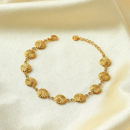 Casual Vacation Modern Style Pentagram Cross Oval 304 Stainless Steel 14K Gold Plated Bracelets In Bulk