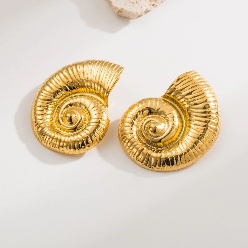 1 Pair Casual Modern Style Minimalist Geometric Heart Shape 304 Stainless Steel 18K Gold Plated Ear Studs