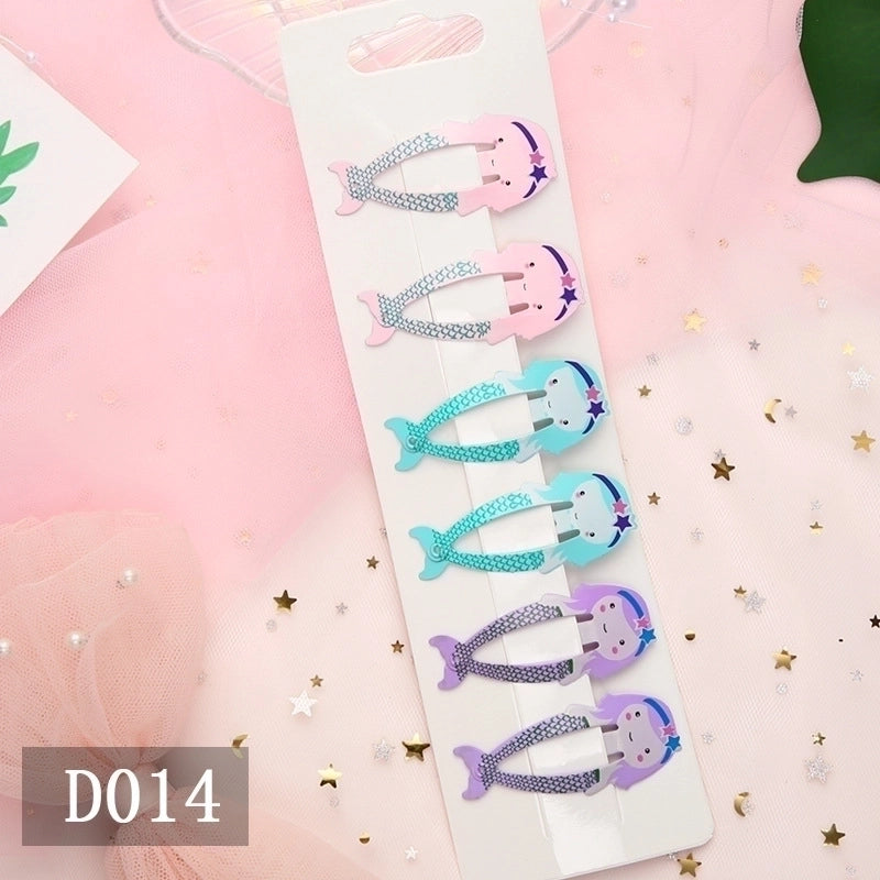 Christmas Cartoon Style Kid'S Animal Christmas Tree Fruit Metal Stoving Varnish Hair Clip