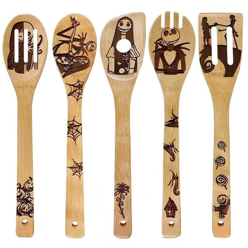 Minimalist Animal Letter Bamboo Shovel Kit 5 Pieces Set