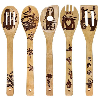 Minimalist Animal Letter Bamboo Shovel Kit 5 Pieces Set