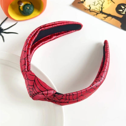 Halloween Cute Funny Women's Spider Web Skull Hair Band