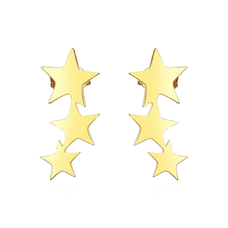 1 Pair Basic Minimalist Geometric Plating 304 Stainless Steel Ear Studs