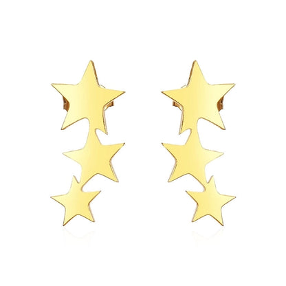 1 Pair Basic Minimalist Geometric Plating 304 Stainless Steel Ear Studs