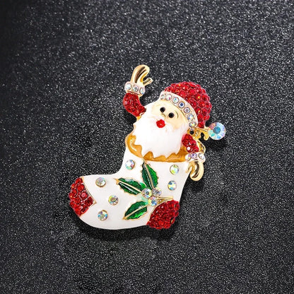 Cute Pin Animal Christmas Tree Snowman Alloy Plating Unisex Brooches
