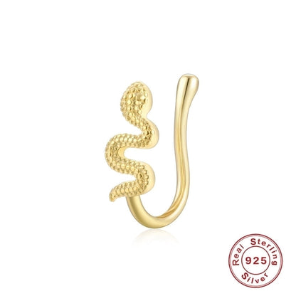 1 Piece Nose Rings & Studs Minimalist Geometric Water Droplets Flower 925 Sterling Silver Plating Inlay Zircon