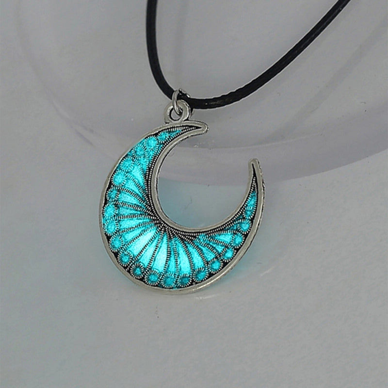 Jewelry Basic Modern Style Classic Style Moon Life Tree Butterfly 304 Stainless Steel Rope Pendant Necklace