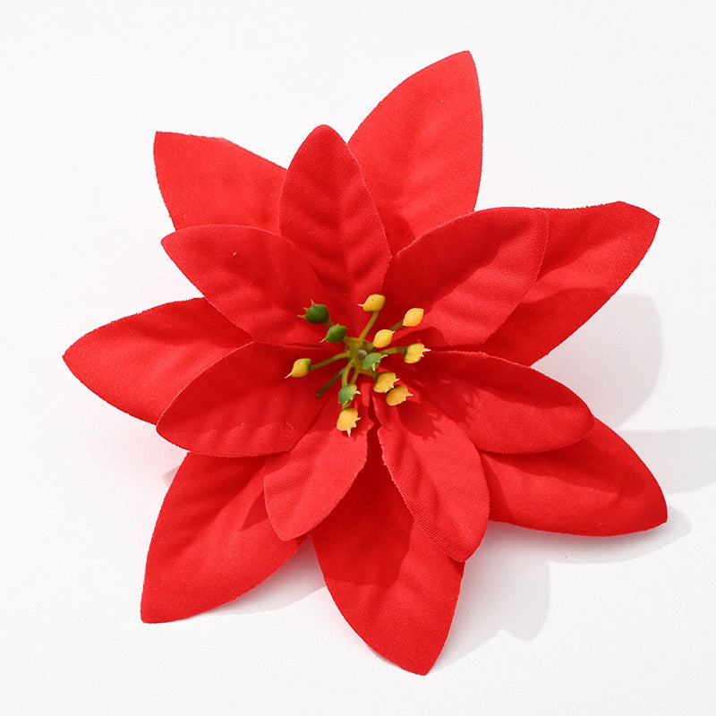 Christmas Flower Imitation Flower Red Golden Christmas Wreath Rattan Christmas Tree Accessories Christmas Decorations
