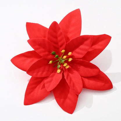 Christmas Flower Imitation Flower Red Golden Christmas Wreath Rattan Christmas Tree Accessories Christmas Decorations