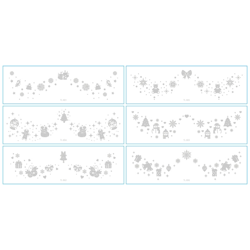 Christmas Christmas Tree Santa Claus Elk Transfer Decal Tattoos & Body Art 1 Set