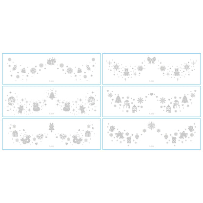 Christmas Christmas Tree Santa Claus Elk Transfer Decal Tattoos & Body Art 1 Set