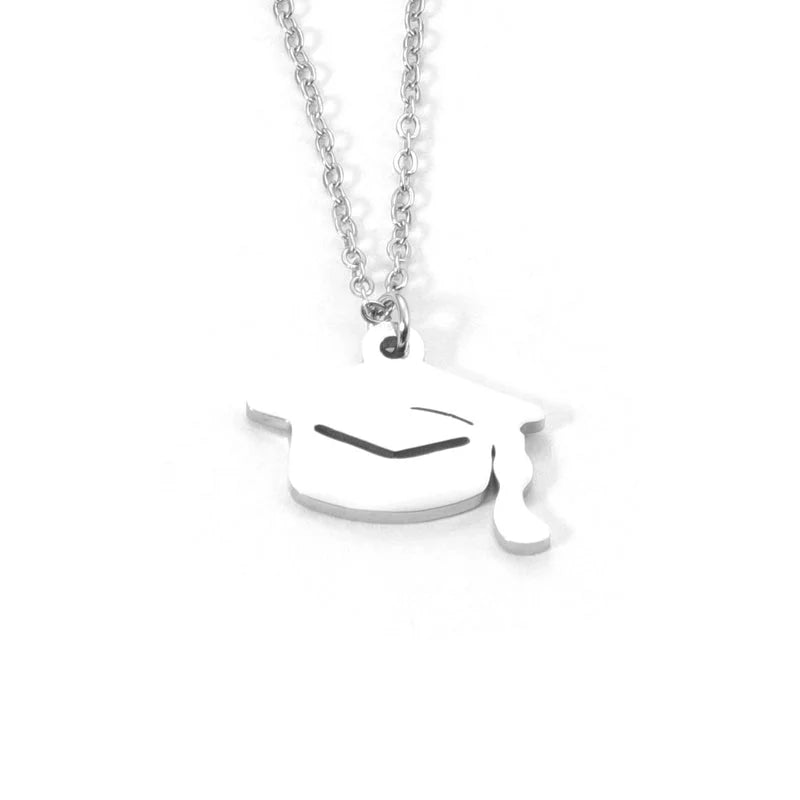 Minimalist Classic Style Solid Color 304 Stainless Steel Pendant Necklace