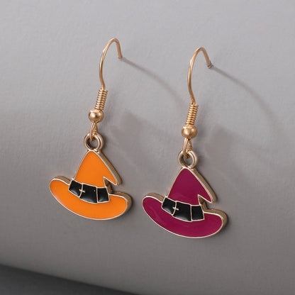 New Halloween Funny Pumpkin Ghosts Exaggerated Acrylic Earrings