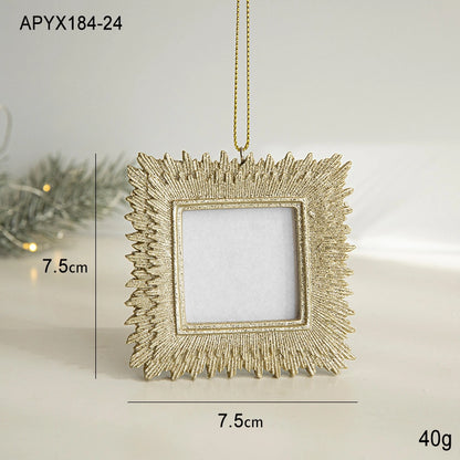 Christmas Casual Elegant Minimalist Christmas Tree Elk Resin Holiday Party Hanging Ornaments Decorations Hanging Ornaments