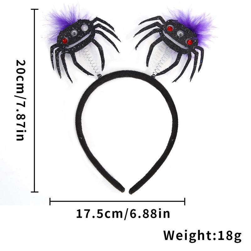 Halloween Hip-Hop Cool Style Cat Spider Web Plastic Felt Cloth Club Party Street