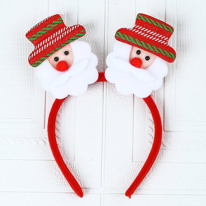 Christmas Cartoon Style Cute Snowman Elk Party Festival Headband