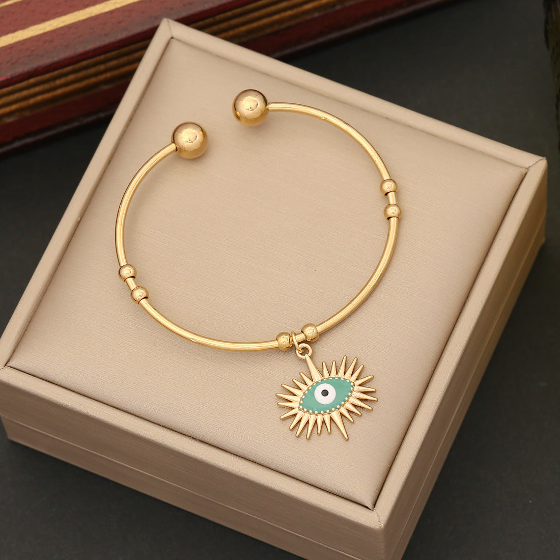 Expressive Eye Stainless Steel Electroplating Bangles