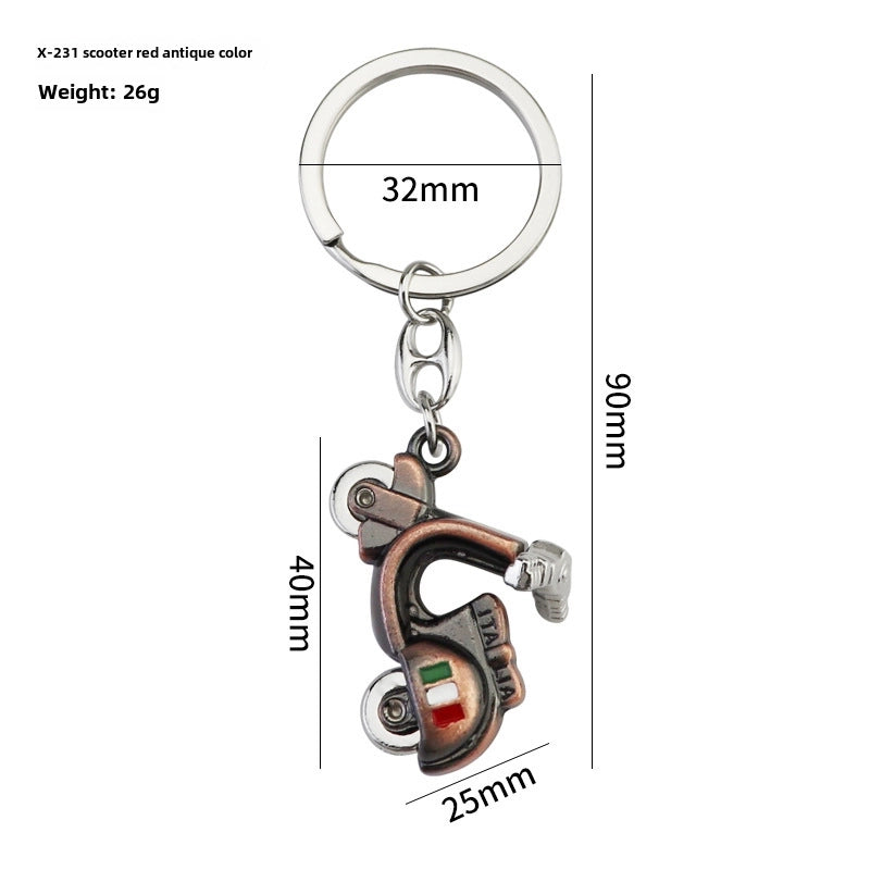 Simulation Cool Helmet Motorcycle Suit Keychain Metal Helmet Keychain Pendant Motorcycle Keychain