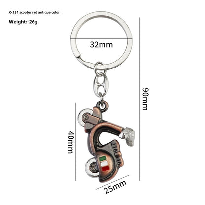 Simulation Cool Helmet Motorcycle Suit Keychain Metal Helmet Keychain Pendant Motorcycle Keychain